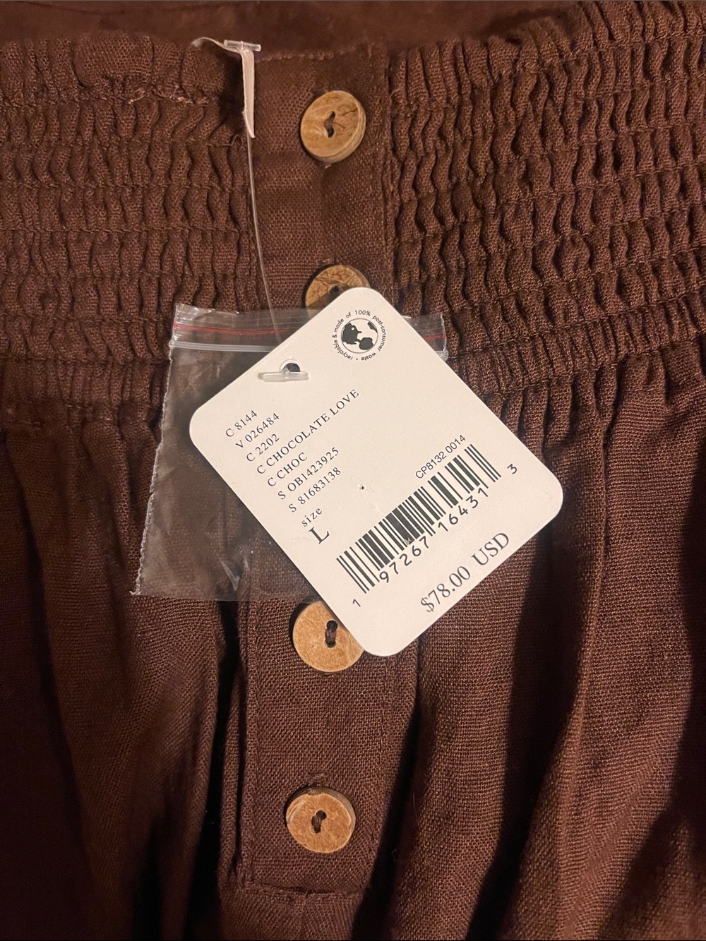 Free People “FREE-EST” BOM BOM ISLAND Brown Cutout Sundress with Ruched Bust - Picture 8 of 11